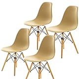 Conjunto 4 Cadeiras Charles Eames Eiffel Mocha Kza Bela