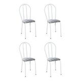 Conjunto 4 Cadeiras Hécate Branco E Linho