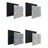Conjunto 4 Formas 3d Gesso cimento Abs Azul Envio Imediato