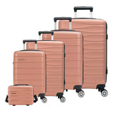 Conjunto 4 Malas Viagem 360 Cadeado Frasqueira Polo King
