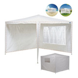 Conjunto 4 Parede Para Gazebo 3 X 3 Metros Ráfia Branco Mor