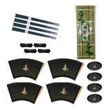 Conjunto 4 Pessoas Comida Japonesa Leque Hashi Esteira Sushi