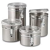 Conjunto 4 Potes Hermético Inox Clink Ref CK4138