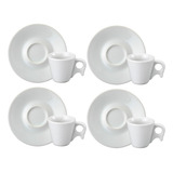 Conjunto 4 Xícaras De Café Com Pires Bird Porcelana Schmidt