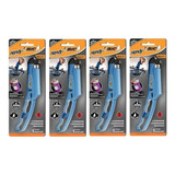 Conjunto 4x Suportes Com Trava De Segurança Isqueiro Bic