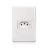 Conjunto 4x2 1 Toma 2p T 20a 250v Horizontal Stella Steck Branco