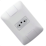 Conjunto 4x2 1 Tomada 2p t 20a Branco Aria Tramontina