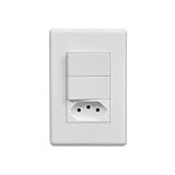 Conjunto 4x2 2 Interruptores Simples 10a 250v 1 Toma 2p T 10a 250v Stella Steck Branco