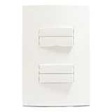 Conjunto 4x2 2 Posto Interruptor 4 Teclas Paralelo Margirius