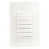 Conjunto 4x2 3p Interruptor 6 Teclas 4s 2p Sleek Margirius