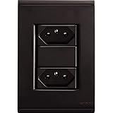 Conjunto 4x2 Com 2 Tomadas 2P T 20 A 250 V Tramontina Liz Grafite Tramontina