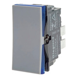 Conjunto 4x2 Tomada Interruptor Pial Plus Legrand Cinza