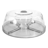 Conjunto 5 Em 1 Suporte Tampa Saladeira Petisqueira Boleira
