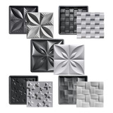 Conjunto 5 Formas Placa Gesso E Cimento Abs Decoração 3d