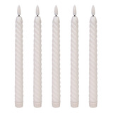 Conjunto 5 Velas Espiral Led Eletrônica Decor Festas Igreja