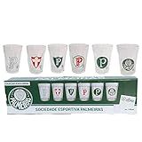 Conjunto 6 Copos Americanos Palmeiras Licenciado Escudos Historicos