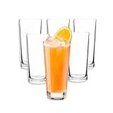Conjunto 6 Copos Pequenos De Vidro 195ml Para Agua Suco Refri Cerveja Mesa Posta Multiuso Resistente Padaria Bar Buffet Casual Casa Nova