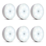 Conjunto 6 Luminárias Led Recarregável Sensor De Movimento