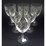 Conjunto 6 Taças Cristal Frances Lapidado 264 Rrdeco