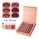 Conjunto 6pcs Cosméticos Matte Lip Longa Duração Batom