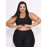 Conjunto Academia Plus Size Calça Legging