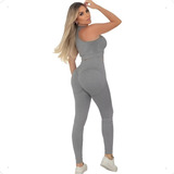 Conjunto Academia Top Esportivo Calça Legging Levanta Bumbum