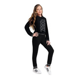 Conjunto Agasalho Moletom Capuz Meninas Amora 51497