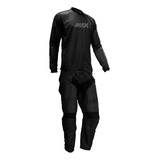 Conjunto Amx Preto Trilha Roupa Calça Camisa Cross Motocross