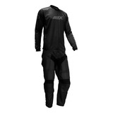Conjunto Amx Preto Trilha Roupa Calça Camisa Cross Motocross