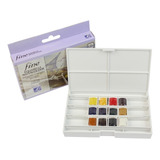 Conjunto Aquarela Em Pastilha 12 Cores Lefranc Bourgeois