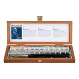 Conjunto Aquarela Schmincke Horadam Pastilha 12 Cores