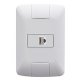 Conjunto Aria 4x2 Tomada Rj45 Cat6 Tramontina Branco