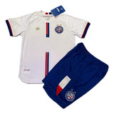Conjunto Bahia Camisa Short Branco Juvenil Infantil 24 25