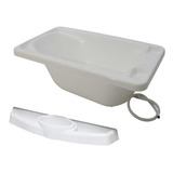 Conjunto Banheira Com Saboneteira Branco Galzerano
