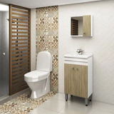 Conjunto Banheiro Completo Balcão Painel Cuba