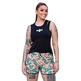 Conjunto Beach Tennis Feminino Shorts Boxer E Regata Geometric