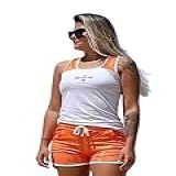 Conjunto Beach Tennis Feminino Shorts E Regata Maldivas M 