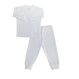Conjunto Bebê Blusa E Calça Para Meninos E Meninas Branco Tamanho P