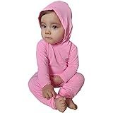 Conjunto Bebê Camiseta E Calça Com Proteção Solar UV Menina 9 Meses Rosa Bebê 