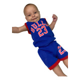 Conjunto Bebê Menino Basquete Regata Bulls