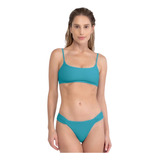 Conjunto Biquini Praia Com Textura Macia Fio Dental Original