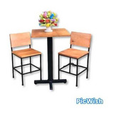 Conjunto Bistrô Mesa Com 2 Banco