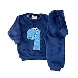 Conjunto Blusa Calça Fleece Pelúcia Infantil Juvenil P Ao 10 -Padrão- Azul 28- 8-