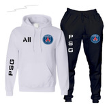 Conjunto Blusa De Frio Calça Moletom Psg All Futebol Time