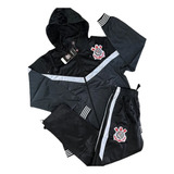 Conjunto Blusa E Calça Frio Timão Corinthians