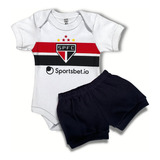 Conjunto Body Bebe Futebol