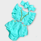 Conjunto Body De Bebê Menina Infantil Super Luxo Princesas