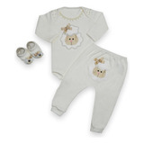 Conjunto Body Mijão Sapatinho Bebê Stylo