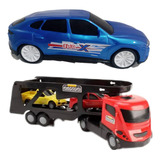 Conjunto Brinquedo Infantil Carrinhos Com Caminhão