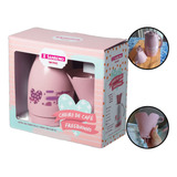 Conjunto Bule Térmico 700ml Suporte Para Filtro 102 Rosa